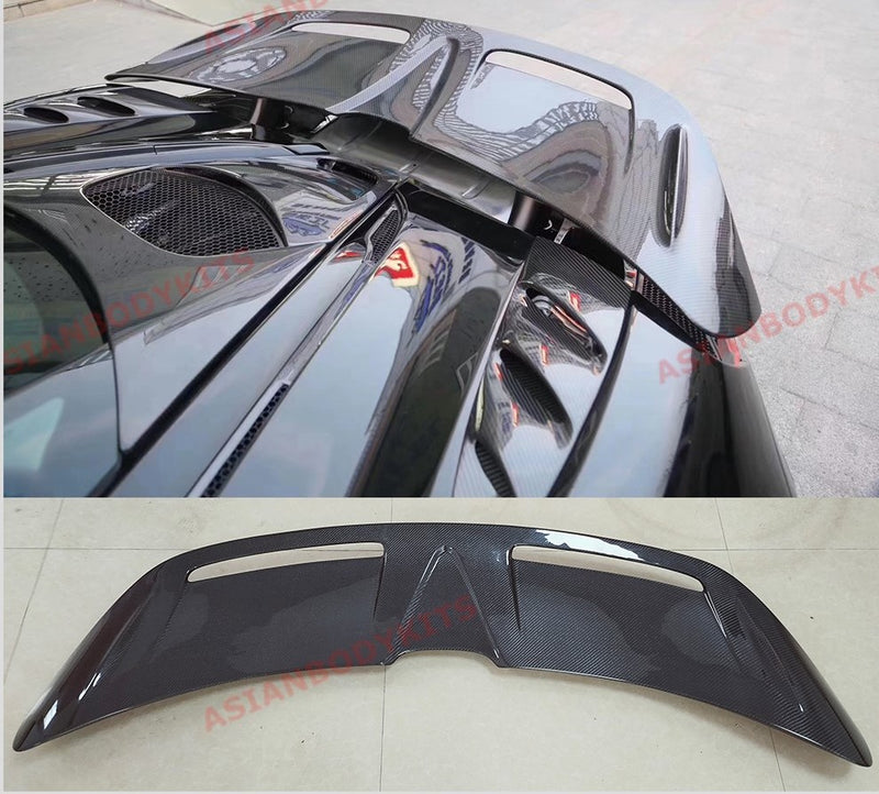 DRY CARBON FIBER REAR SPOILER WING for MCLAREN 720S COUPE 2017 - 2023