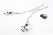 VALVED EXHAUST CATBACK MUFFLER for Bentley Continental GT W12 SS304