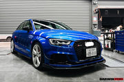 BKSS STYLE CARBON FIBER FRONT LIP for AUDI RS3 2019-2020