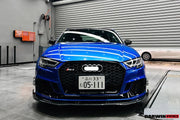 BKSS STYLE CARBON FIBER FRONT LIP for AUDI RS3 2019-2020