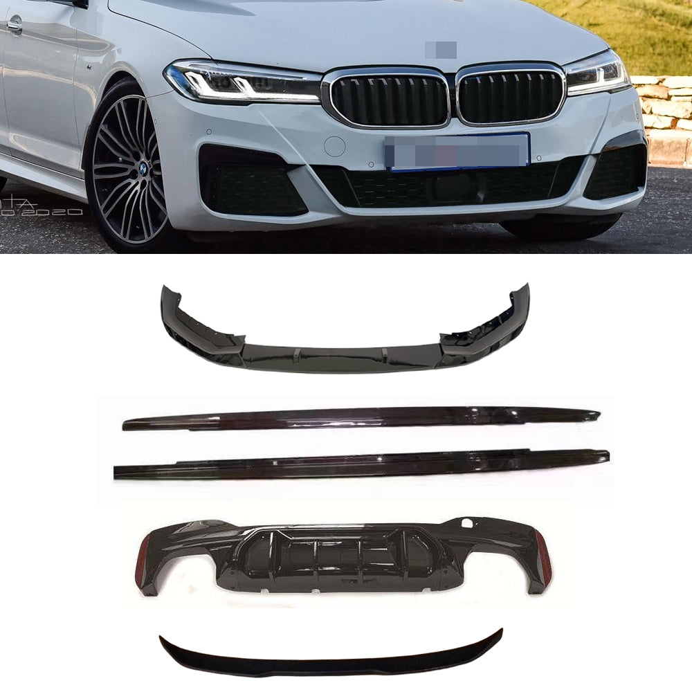 BODY KIT for BMW 5 SERIES G30 2021+  Set includes:   Front Lip Side Skirts Rear Diffuser