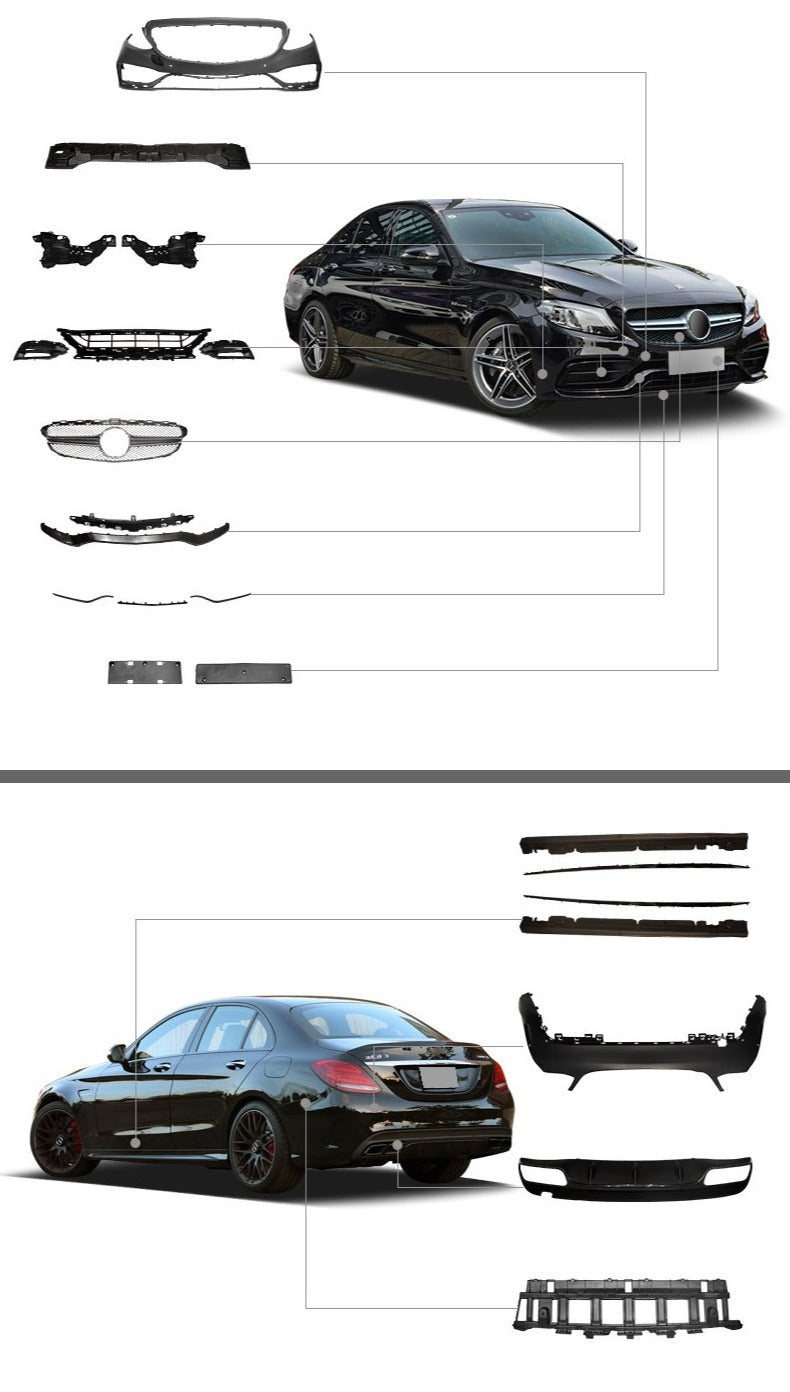 BODY KIT FOR MERCEDES-BENZ C63 W205 2014+