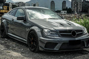 C63 BLACK SERIES STYLE BODY KIT for MERCEDES-BENZ C-CLASS C63 W204  Set includes:  Front Bumper Rear Bumper Hood | Bonnet Front Fenders Rear Fenders Side Skirts