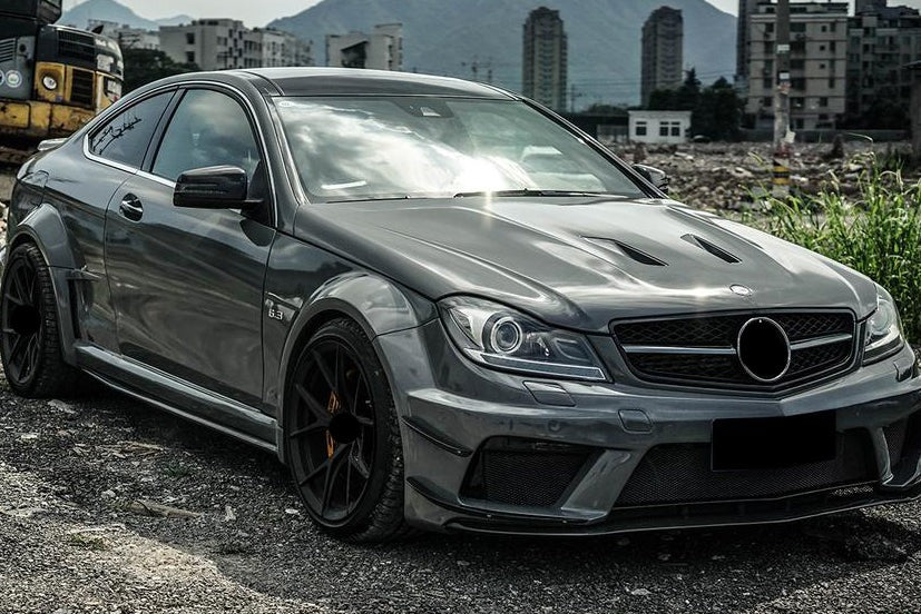 C63 BLACK SERIES STYLE BODY KIT for MERCEDES-BENZ C-CLASS C63 W204  Set includes:  Front Bumper Rear Bumper Hood | Bonnet Front Fenders Rear Fenders Side Skirts