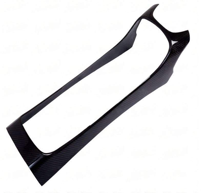 CARBON FIBER CENTER CONSOLE SURROUND COVER TRIM for AUDI R8 V8 V10 Coupe Spyder 2008-2015