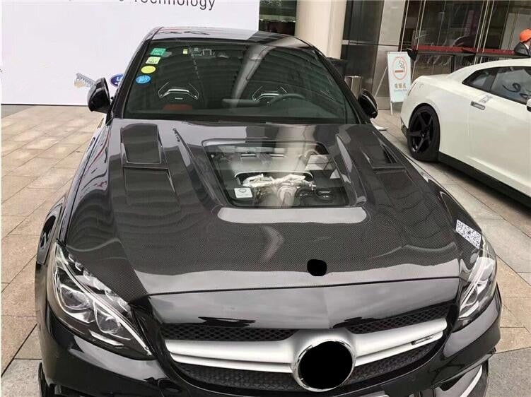 Carbon Fiber Hood for Mercedes-Benz W205 C-class