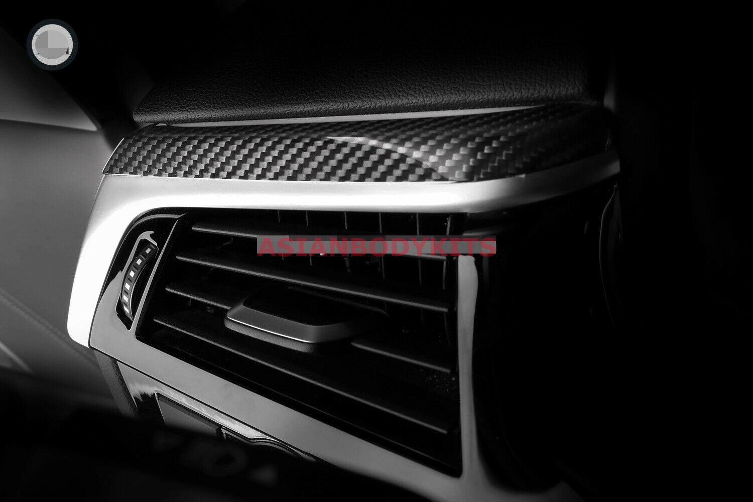 CARBON INTERIOR TRIM KIT for BMW 5-SERIES G30 2017+  Set includes:  Dashboard trim cover Front doors trim covers Rear doors trim covers Center console