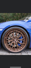 We produced premium quality forged wheels rims for AUDI R8 TYP 42 Our wheels sizes: Front 20 x 8.5 ET 42 Rear 20 x 11 ET 40 Finishing: Bronze Forged wheels can be produced in any wheel specs by your inquiries and we can provide our specs