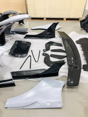 Conversion Dry Carbon Body Kit For McLaren P1 2013-2016 to P1 GTR  Set Include:  Front Lip Front Bumper OEM Part Fron Bumper Air Intake Cover Side Skirts Side Air Intake Cover Rear Diffuser Rear Diffuser Trims Rear Spoiler (2 types) Trunk/Hood Lid Panel Entrance Material: Dry Carbon  CONTACT US FOR PRICING  Note: Professional installation is required.