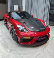 CONVERSION DRY CARBON BODY KIT for PORSCHE 718 982 CAYMAN BOXSTER UPGRADE TO GT4 2016+
Will Fit: Porsche 718, 982, Cayman, Boxster
Set includes:
Front Lip
Front Bumper
Front Canards
Front Air Vent Covers
Hood/Bonnet
Side Skirts
Fender Vents
Rear Spoiler
Rear Diffuser
Material: Carbon Fiber
Note: Professional installation is required
CONTACT US FOR PRICING
Payment ►
Visa
Mastercard
PayPal with a credit card (add 4.4% at checkout)
Payoneer
Cryptocurrency
Shipment ►
By express DHL/UPS/TNT/FedEx
To the