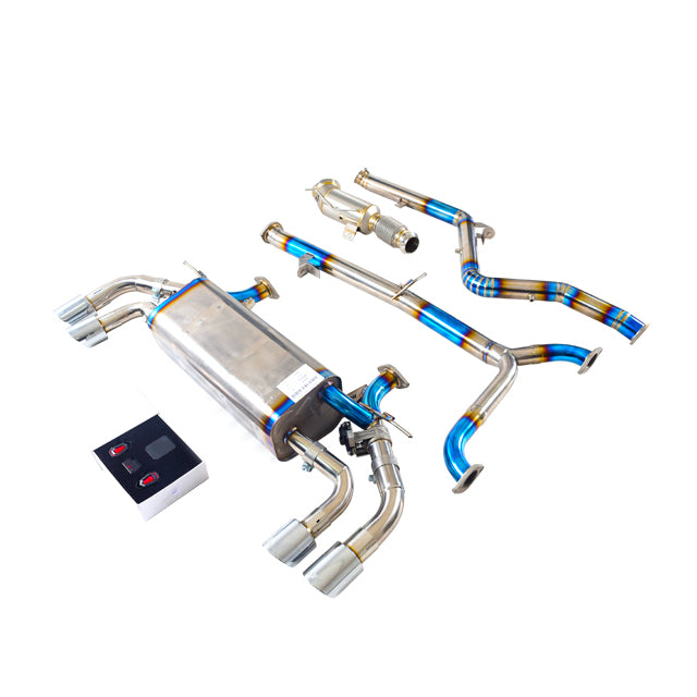 VALVED EXHAUST CATBACK MUFFLER for BMW 5 SERIES 540 B58 (3.0T) TITANIUM
