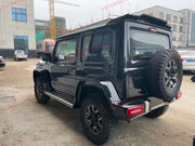 CONVERSION BODY KIT for SUZUKI JIMNY JB74W 2018+ UPGRADE to MERCEDES BENZ G CLASS G63
Set includes:
Front Bumper Assembly
Hood Bonnet
Front Grille
Front Fenders
Front Headlights
Front Headlight Covers
Roof Light Bar
Front Fender Flares
Side Skirts
Side Moldings
Rear Fender Flares
Rear Bumper Assembly
Roof Spoiler
Tail Lights
Material: Plastic PP and ABS
Note: Professional installation is required
Why “Contact Us for Pricing”?
We don’t display fixed prices because our goal is to offer you the most c