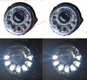 for Mercedes Benz G-class W463 Chrome LED Headlights Mans 1986 - 2006 G500 G55