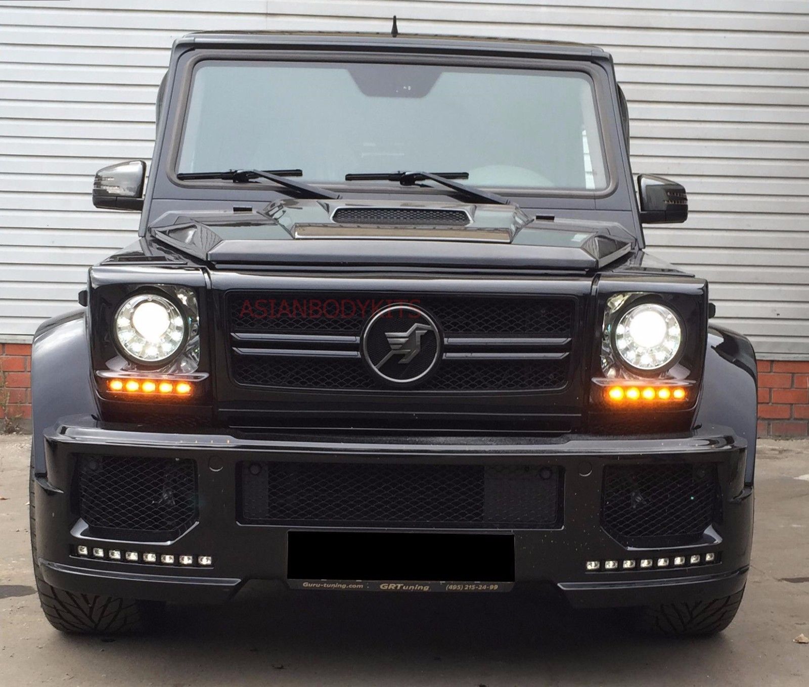for Mercedes Benz G-class W463 Chrome LED Headlights Mans 1986 - 2006 G500 G55 - Forza Performance Group
