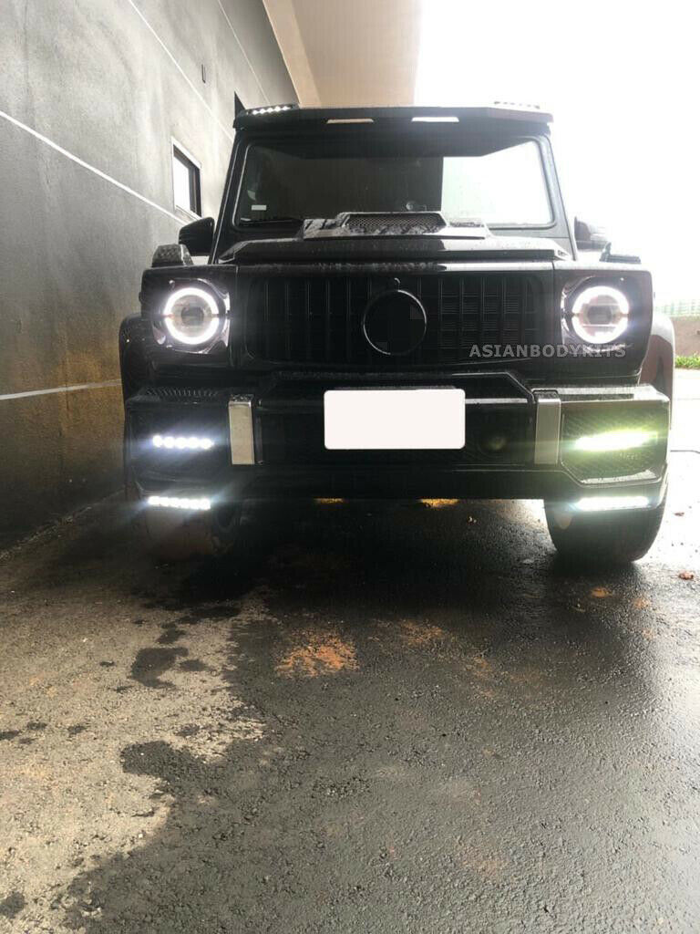 for Mercedes Benz G-class W463 Chrome LED Headlights W464 style 2007 - 2017