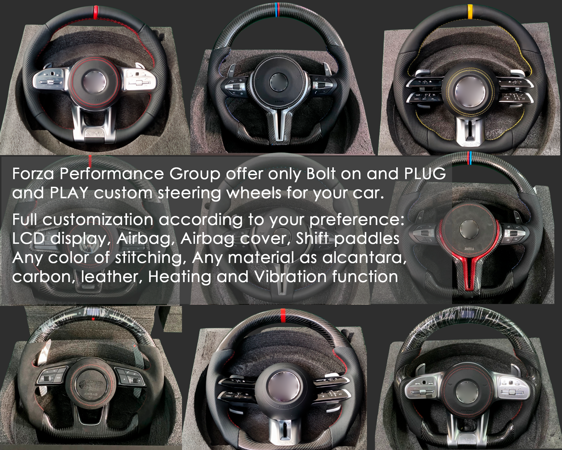 CUSTOM STEERING WHEEL for PORSCHE MACAN