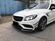 Carbon Fiber Front Bumper Lip for Mercedes Mercedes Benz C-Class W205 C63 AMG 15-17 (Fit:W205)