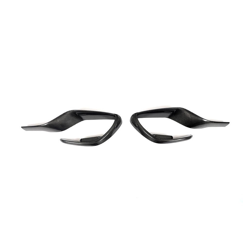 CARBON FIBER FRONT BUMPER VENT TRIMS for MERCEDES BENZ AMG GT50 GT53 2019+