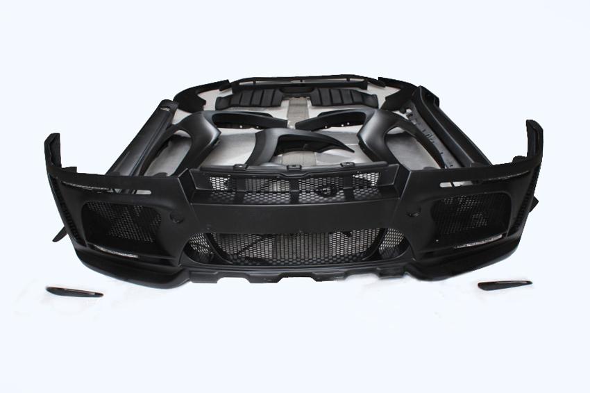 WIDE BODY KIT for BMW X6 E71 2008 - 2012  Set includes:  Front Bumper Side Skirts Fender Flares Rear Diffuser Roof Spoiler