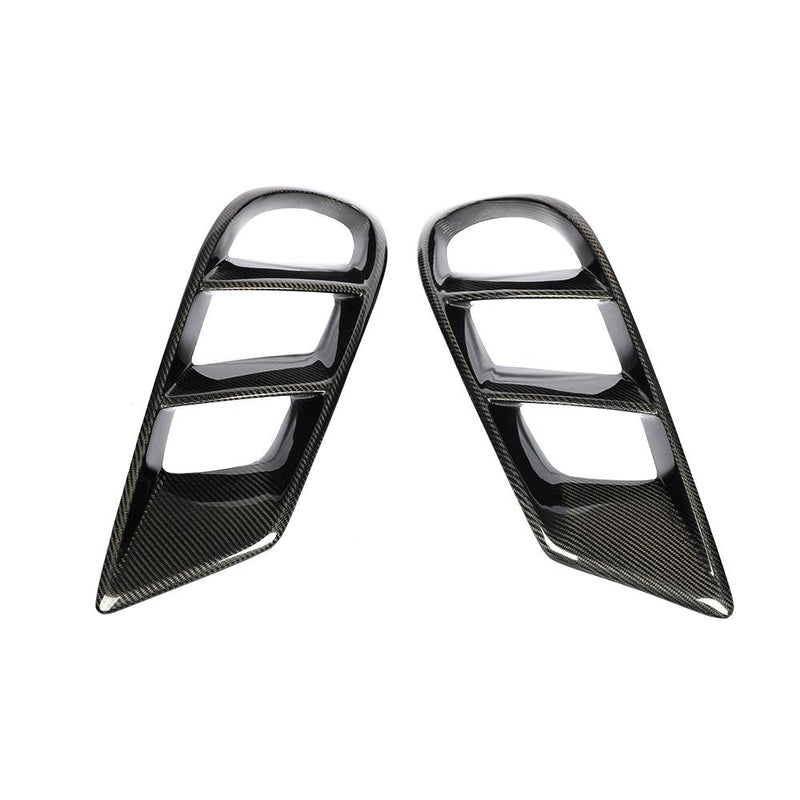 For Benz CLS W218 sport Carbon Fiber Front Bumper Air Vent Cover Trim Fog lamp Mesh Grill Frame