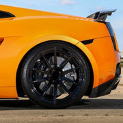 We manufacture premium quality forged wheels rims for  Lamborghini Gallardo 570-4 ( Gallardo 560-4 Spyder, Gallardo LP570-4 Super Trofeo ) in any design, size, color.  Factory wheels size:  Front Wheels: 19 x 8.5 ET 42 Rear Wheels: 19 x 11  ET 55 Or can be produced in aggressive wheel fitments.  Recommend use factory tire size 235/35ZR19 front tires and 295/30ZR19 rear tires. LIBERTY WALK LB MANSORY TOP WORK ANKRY