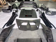 Carbon replacement BODY KIT for Lamborghini Huracan LP 620-2 2013 - 2016 Set include: Front bumper Front lip Front hood Side skirts Rear bumper Rear diffuser Rear Spoiler Material: DRY CARBON FIBER