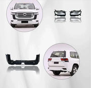 CONVERSION BODY KIT for TOYOTA LAND CRUISER 200 LC 200 to LAND CRUISER 300 LC 300
Set includes:
Front Bumper
Front Grille
Side Fenders
Rear Bumper
Material: Plastic + Stainless Steel
NOTE: Professional installation is required.
Contact us for pricing