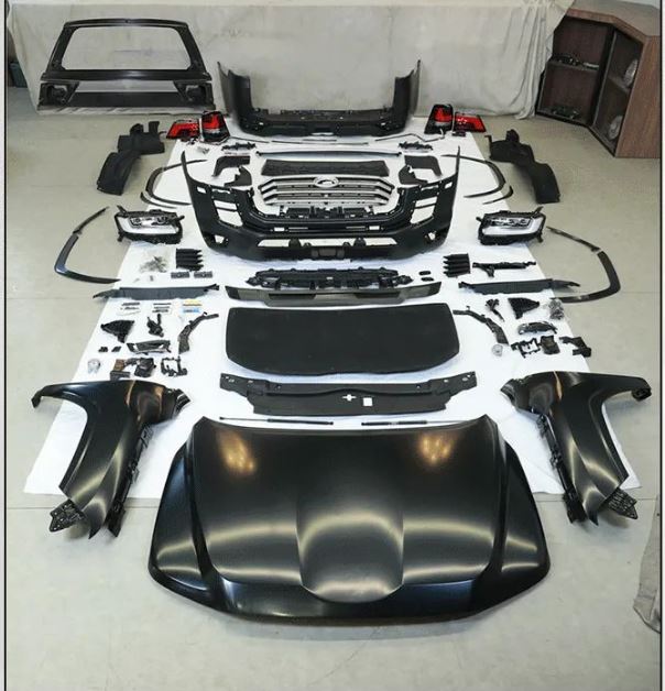 CONVERSION BODY KIT for TOYOTA LAND CRUISER 200 LC 200 to LAND CRUISER 300 LC 300
Set includes:
Front Bumper
Front Grille
Side Fenders
Rear Bumper
Material: Plastic + Stainless Steel
NOTE: Professional installation is required.
Contact us for pricing