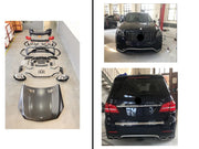 CONVERSION BODY KIT for MERCEDES-BENZ GL X166 2013 - 2016 to GLS63 AMG  Set includes:  Front Bumper Grille Fender Flares Rear Bumper Exhaust Tips Hood Headlights  Tail Lights