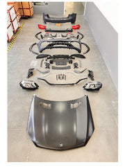 CONVERSION BODY KIT for MERCEDES-BENZ GL X166 2013 - 2016 to GLS63 AMG  Set includes:  Front Bumper Grille Fender Flares Rear Bumper Exhaust Tips Hood Headlights  Tail Lights