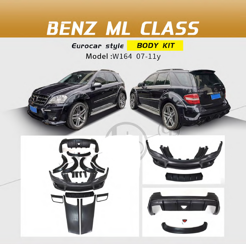 Body Kit for Mercedes-Benz ML-Class W164 2007 - 2011 | Eurocar style