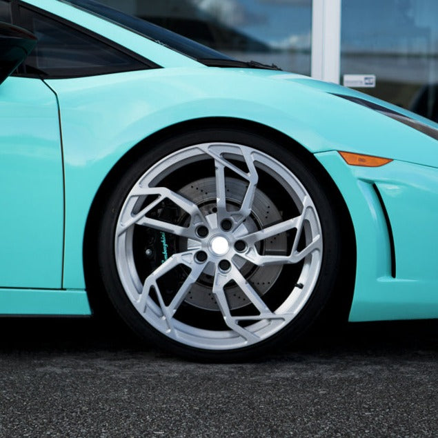 We manufacture premium quality forged wheels rims for  Lamborghini Gallardo 570-4 ( Gallardo 560-4 Spyder, Gallardo LP570-4 Super Trofeo ) in any design, size, color.  Factory wheels size:  Front Wheels: 19 x 8.5 ET 42 Rear Wheels: 19 x 11  ET 55 Or can be produced in aggressive wheel fitments.  Recommend use factory tire size 235/35ZR19 front tires and 295/30ZR19 rear tires. LIBERTY WALK LB MANSORY TOP WORK ANKRY