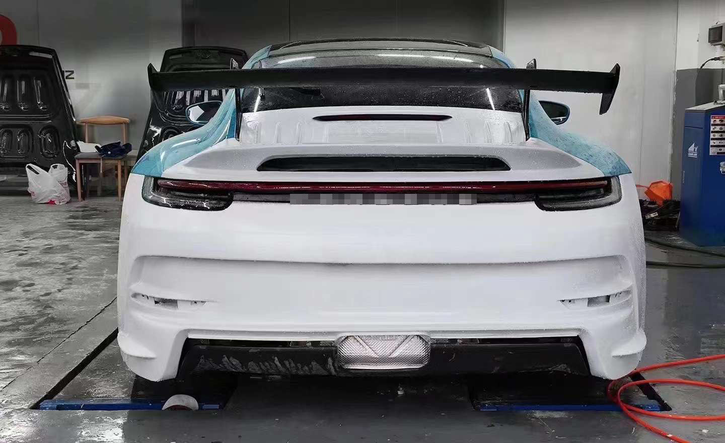 CONVERSION BODY KIT for PORSCHE 911 992 to GT3  Set include:  Front bumper cover Carbon hood Decklid spoiler Rear bumper cover