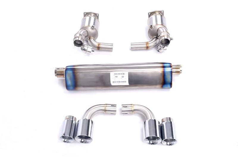 VALVED EXHAUST CATBACK MUFFLER for Porsche Carrera 911 997.2 Turbo S 3.8T