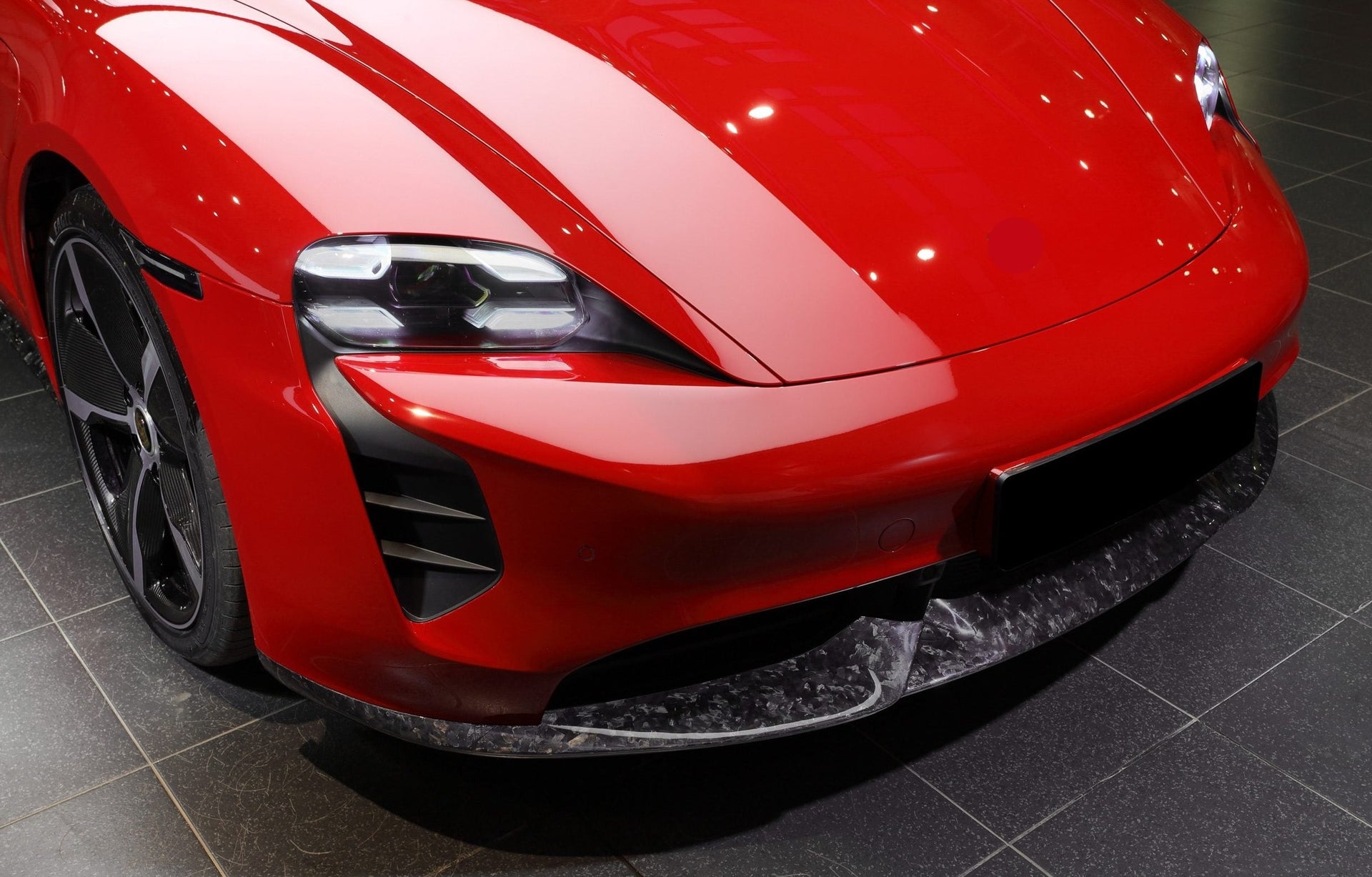 FORGED CARBON KIT for PORSCHE TAYCAN TURBO FRONT LIP SIDE SKIRTS MIRROR CAPS REAR DIFFUSER