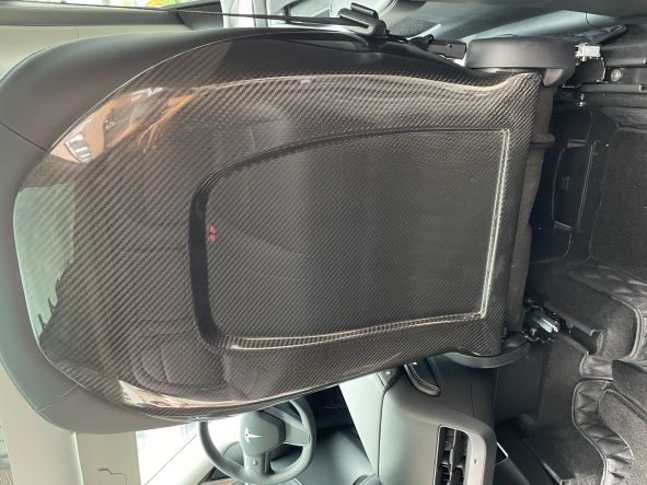 Seat Back Cover for Tesla Model 3 Model S Model X Model Y  Set Include:  Seat Back Cover  Material: Dry Carbon Fiber