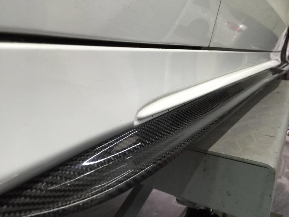 Carbon fiber Side skirts for Benz W205 C63 Coupe