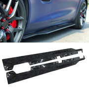 High-quality Сarbon fiber side skirts for AMG GT GTS  Set include:  Side skirts Material: Carbon Fiber