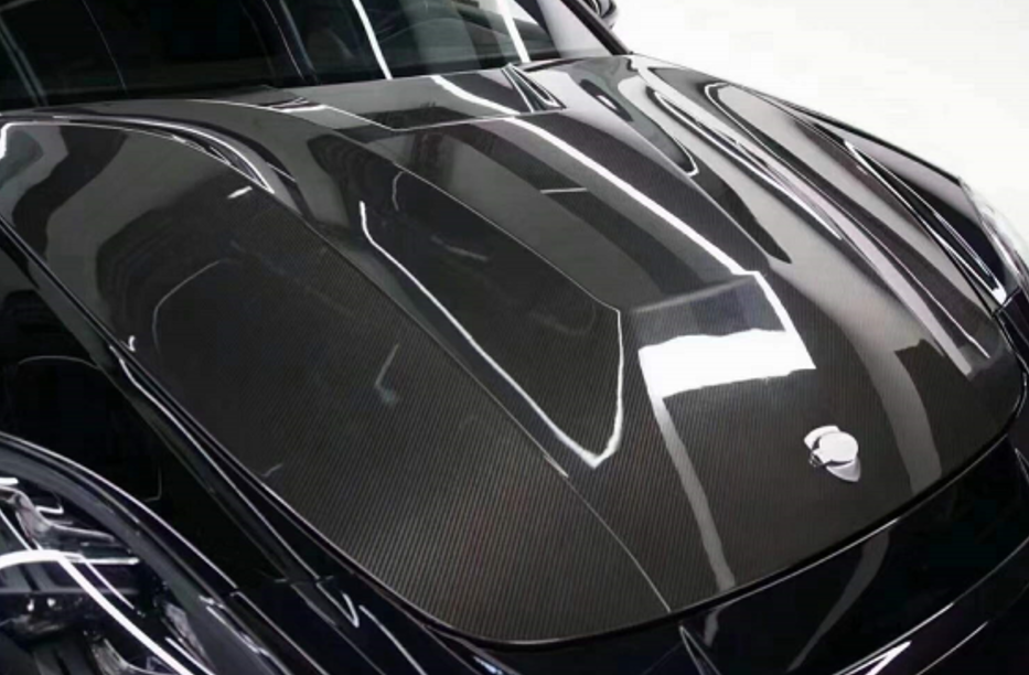 DRY CARBON HOOD for PORSCHE PANAMERA 971 2017 - 2023
Set includes:
Hood/Bonnet
Material: Dry Carbon
NOTE: Professional installation is required.