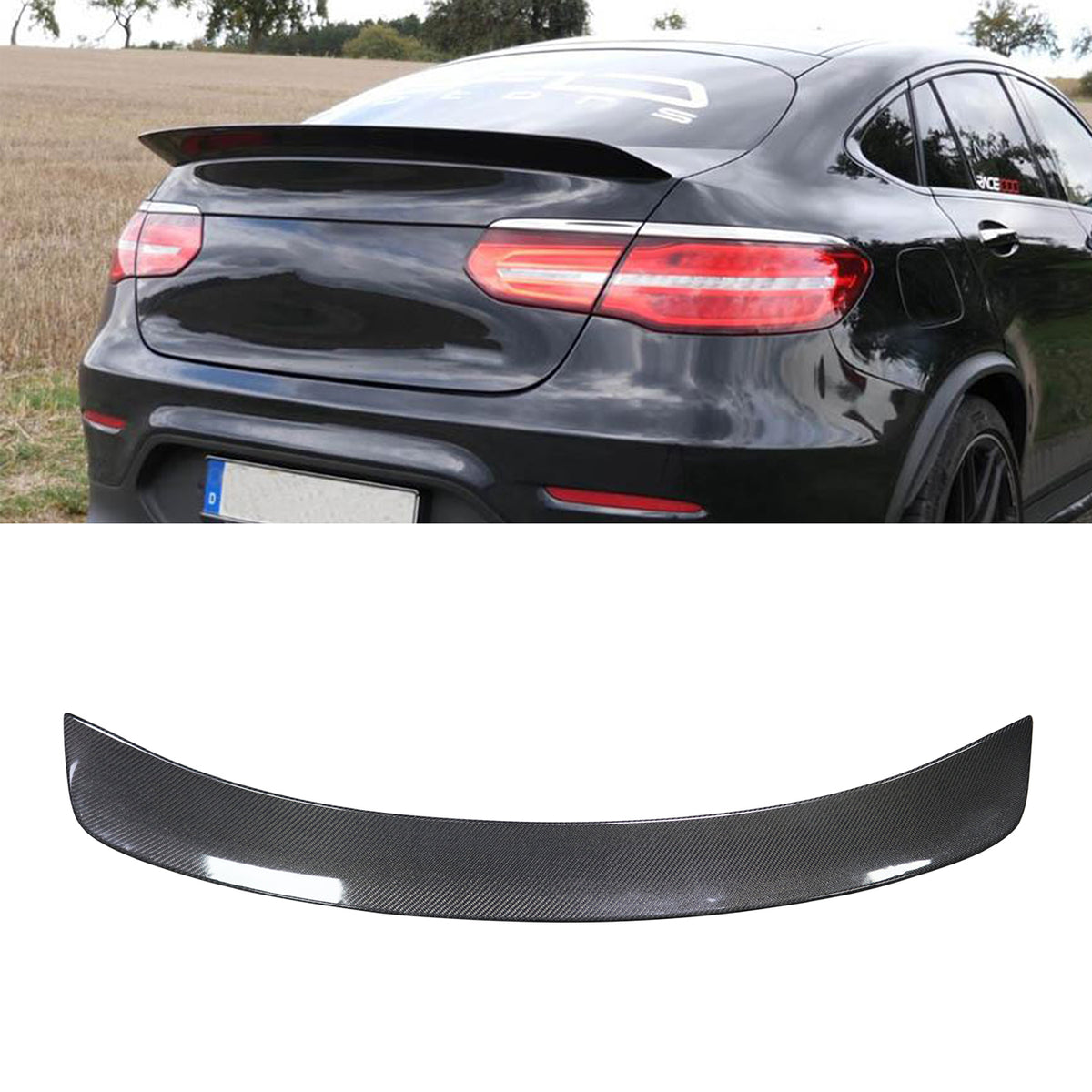 Mercedes-Benz GLC Coupe Carbon Fiber Topcar Rear Wing Spoiler – Forza  Performance Group