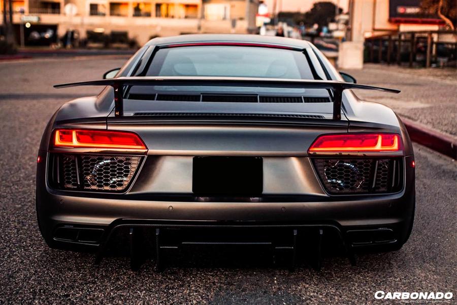 CARBONADO CF8358VRS-RD 2016-2019 Audi R8 Coupe/Spyder VRS Style Carbon Fiber Rear Diffuser