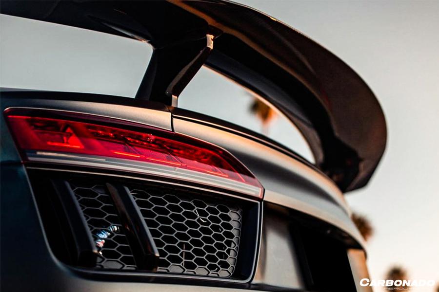 2016-2019 Audi R8 VRS Style Carbon Fiber Trunk Spoiler Part No: CF8358VRS-W
