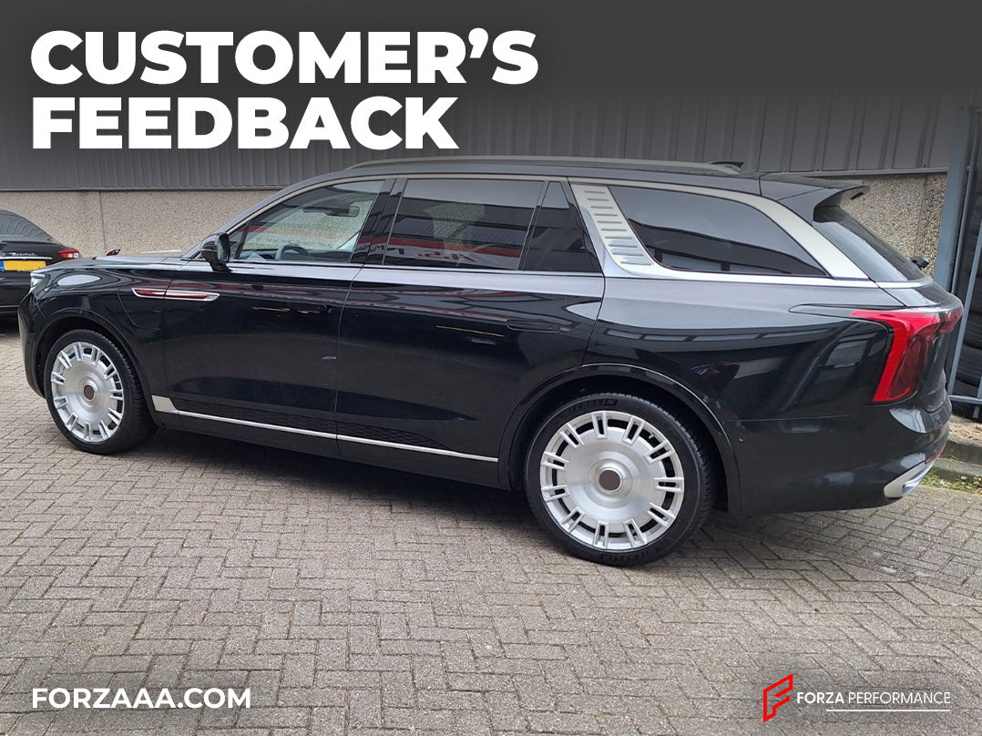 FORZA PERFORMANCE 22 INCH FORGED WHEELS RIMS for HONGQI E-HS9 2024 custom fit AG LUXURY AGL60