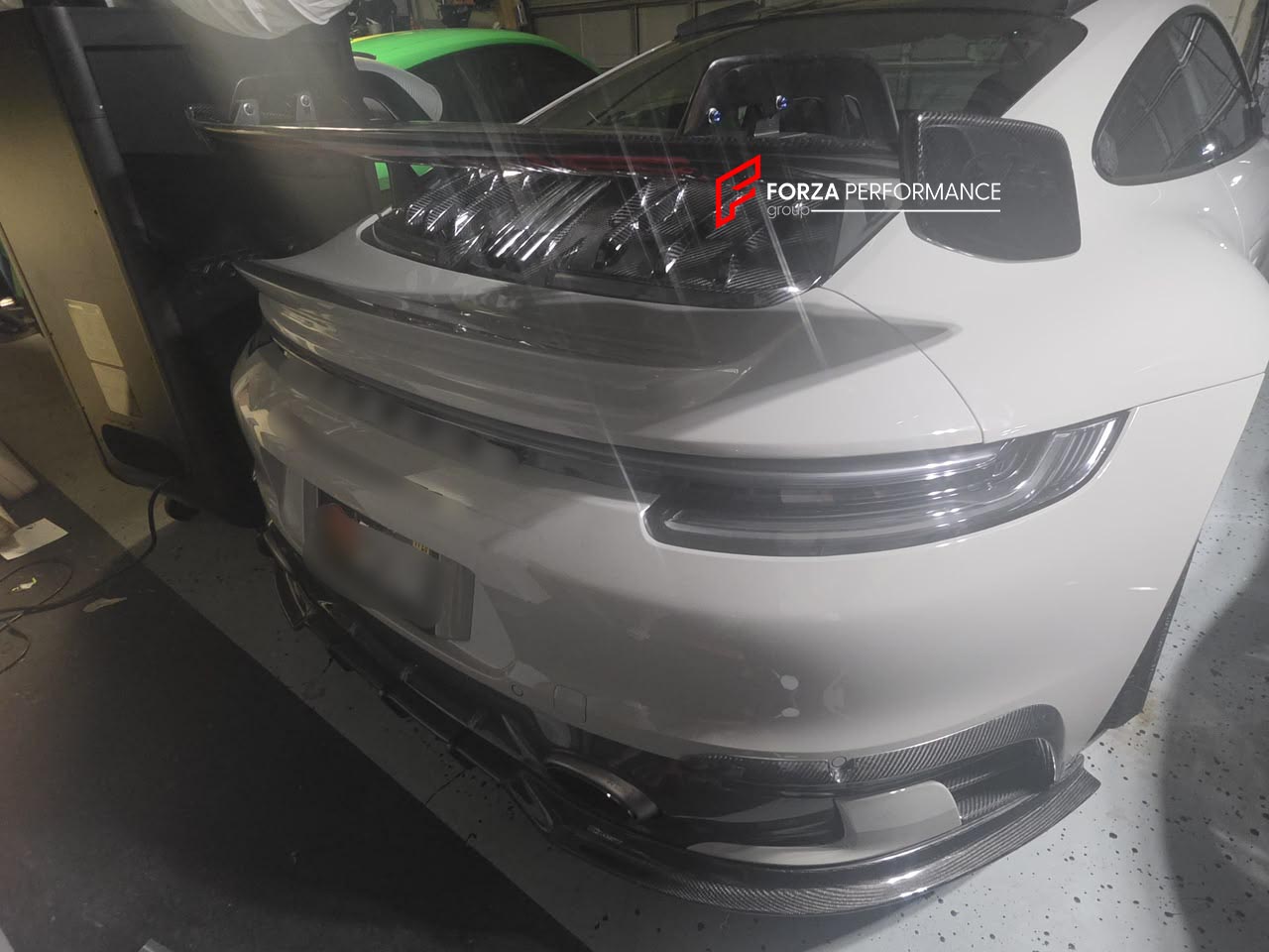 DRY CARBON REAR WING SPOILER with ENGINE LID for PORSCHE 911 992.2 CARRERA 2025+ upgrade to GT3