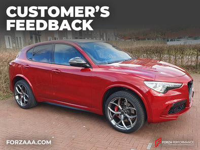 21 INCH FORGED MAGNESIUM WHEELS RIMS for ALFA ROMEO STELVIO QUADRIFOGLIO 2022 custom fit LLAGOS CATTIVO