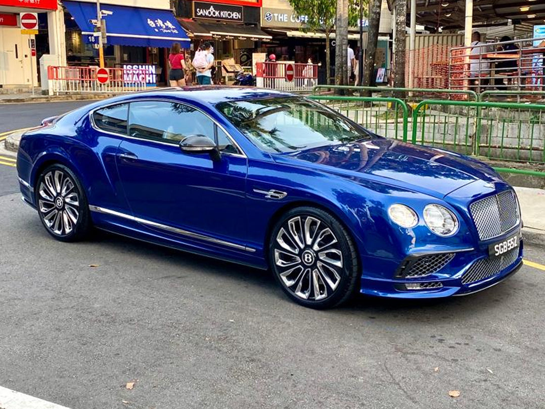 Our forged wheels with polishing on Bentley Continental GT
