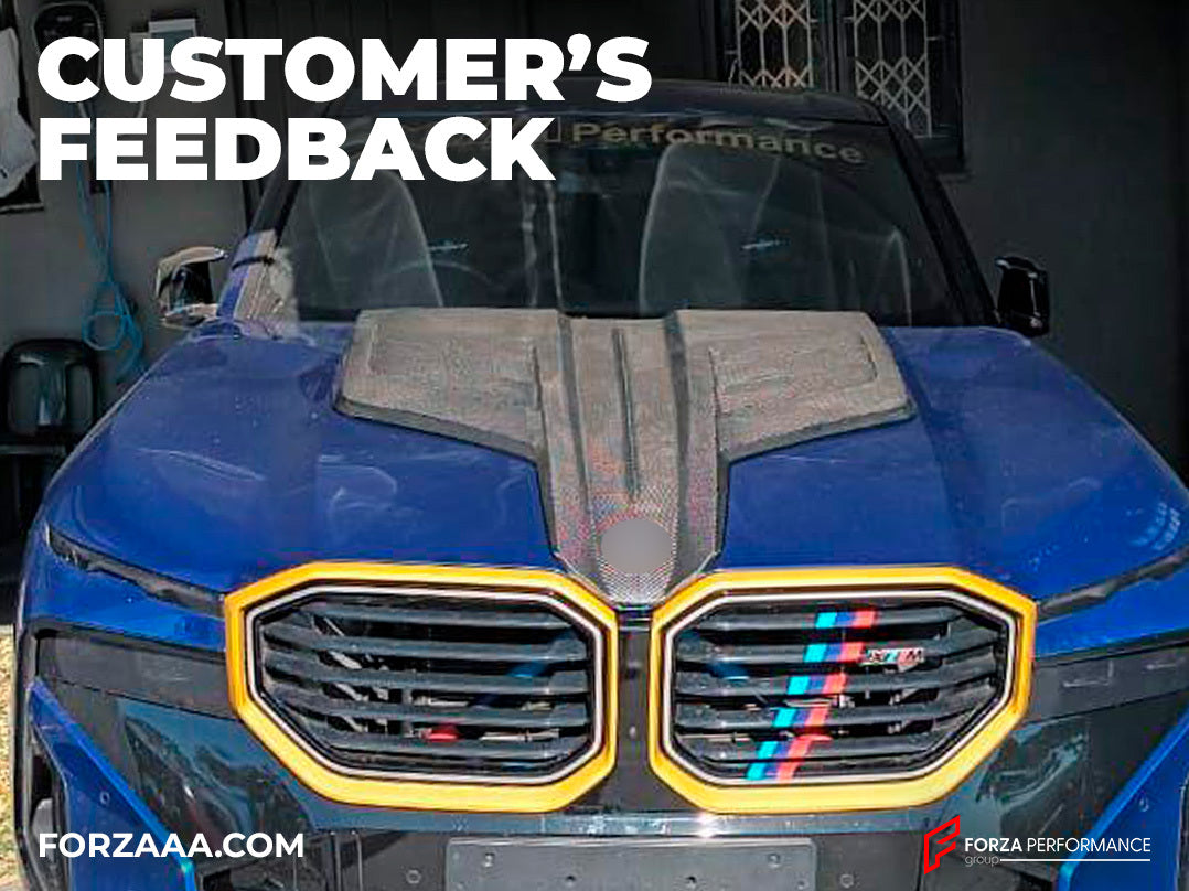CARBON HOOD SCOOP TRIM COVER for BMW XM G09 2023+: Customer's Feedback