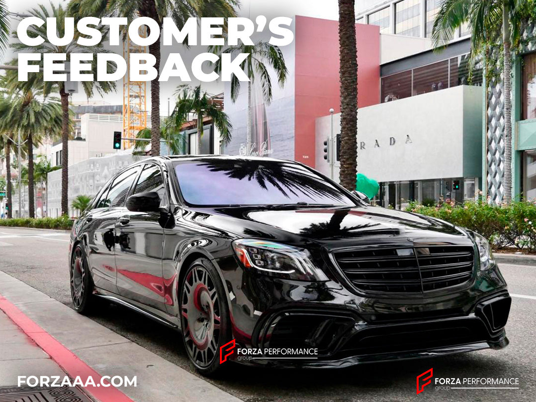 Custom Modified Rear S Class CONVERSION BODY KIT for MERCEDES BENZ S CLASS W222 2014 - 2020 UPGRADE