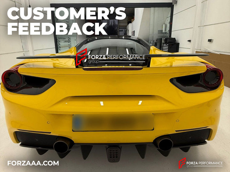 DRY CARBON BODY KIT for FERRARI 488 GTB SPIDER 2015 - 2020: Customer's Feedback