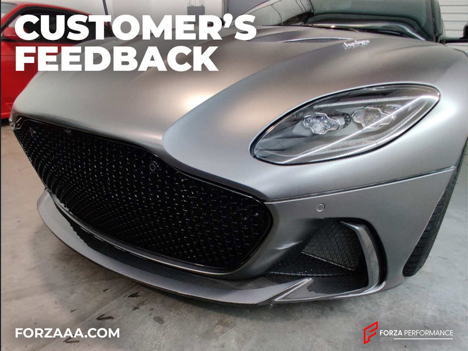 DRY CARBON FRONT LIP for ASTON MARTIN DBS SUPERLEGGERRA AM7 2020: Customer's Feedback